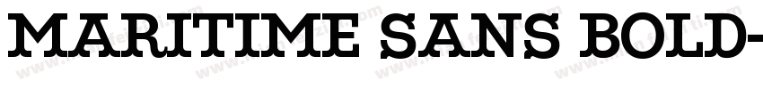 Maritime sans bold字体转换